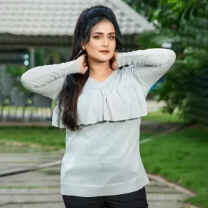 Silver Charm Layered Sweater