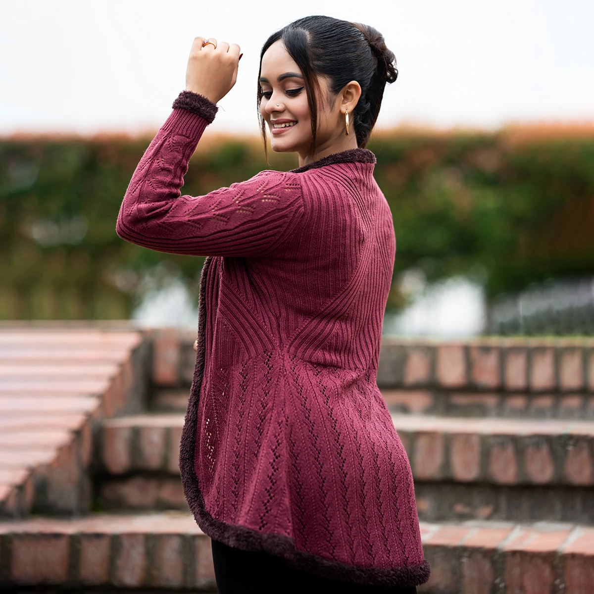 Premium Winter Fur-Lined Cardigan Collection - Image 4