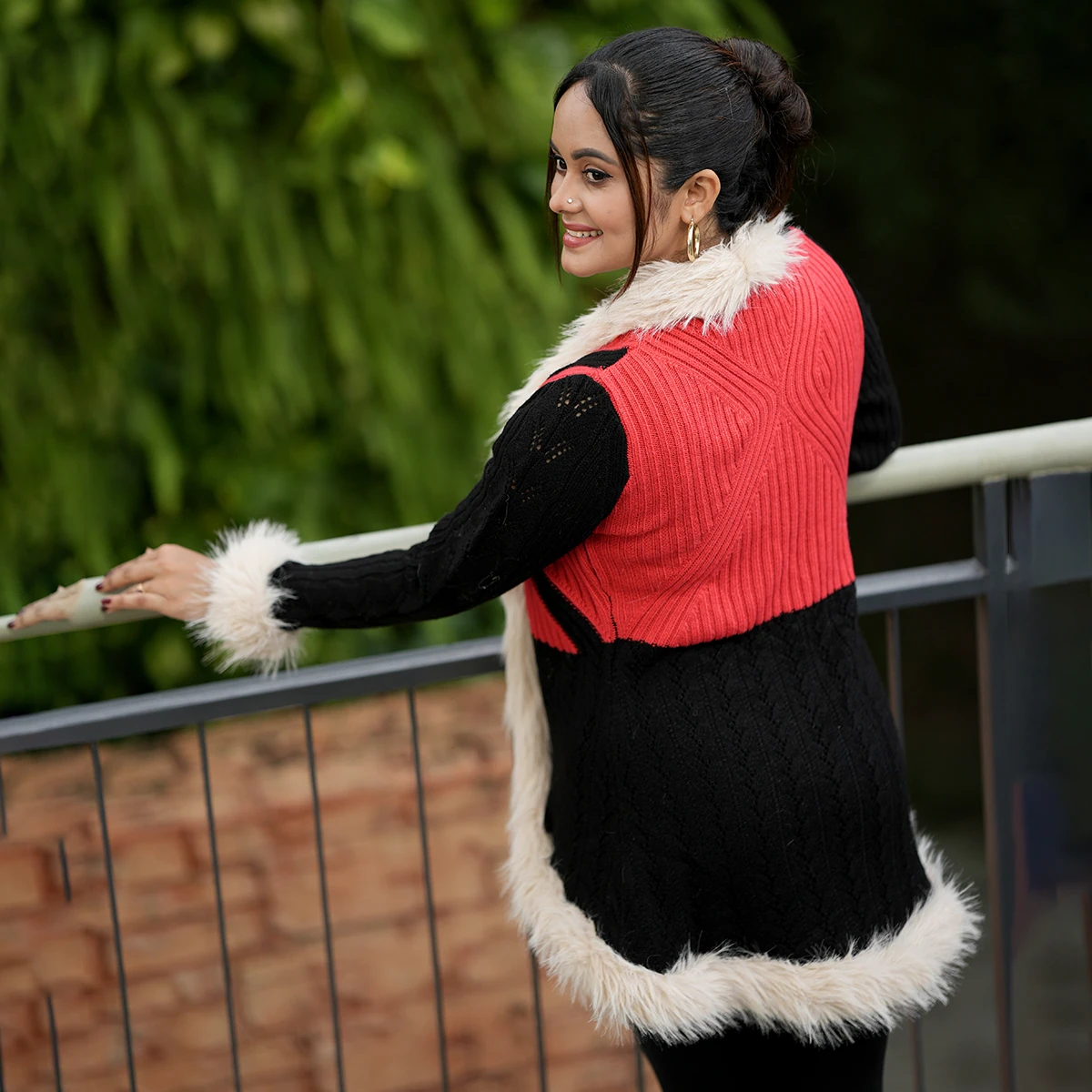 Luxury Fur-Lined Winter Cardigan Collection - Image 6