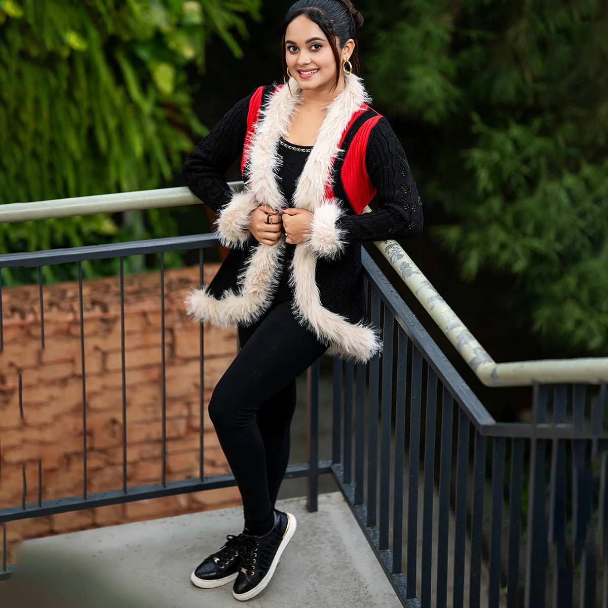 Luxury Fur-Lined Winter Cardigan Collection - Image 5