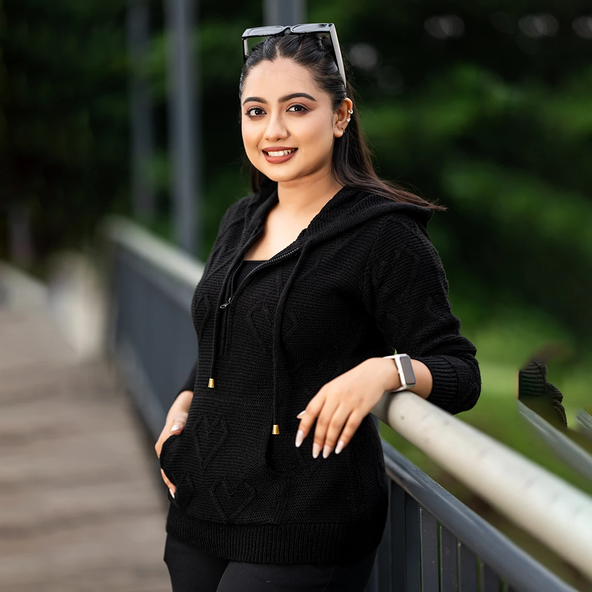 Winter Knitted Hoodie - Image 8