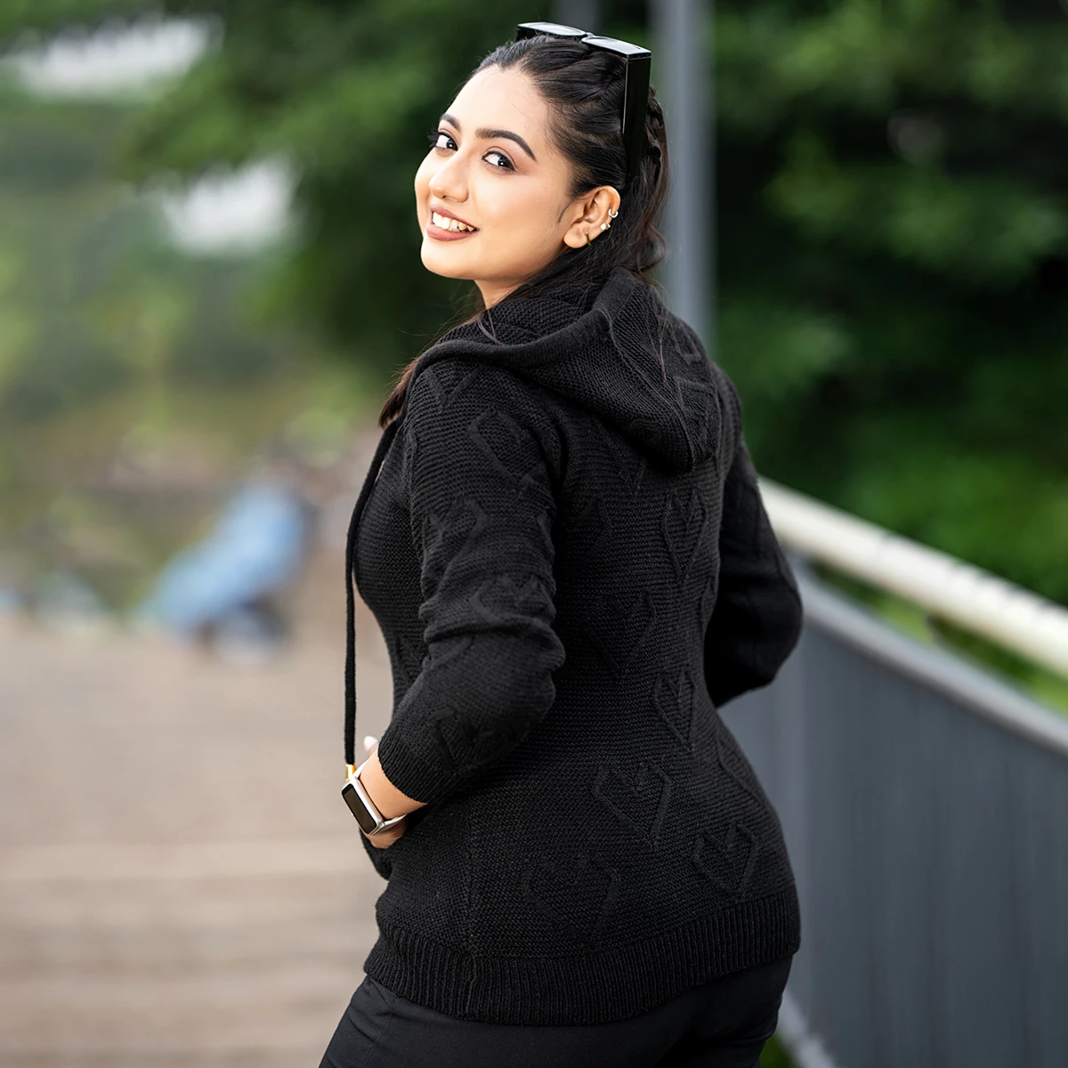 Winter Knitted Hoodie - Image 6