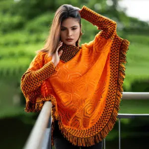 Premium Knitted Winter Poncho – Soft, Stylish & Comfortable